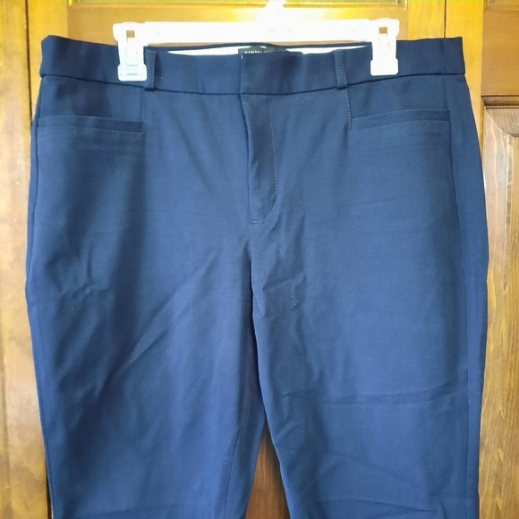 🛍 Banana Republic Factory Sloan Slim Pant navy blue trouser 988582 size 14 - Picture 3 of 14
